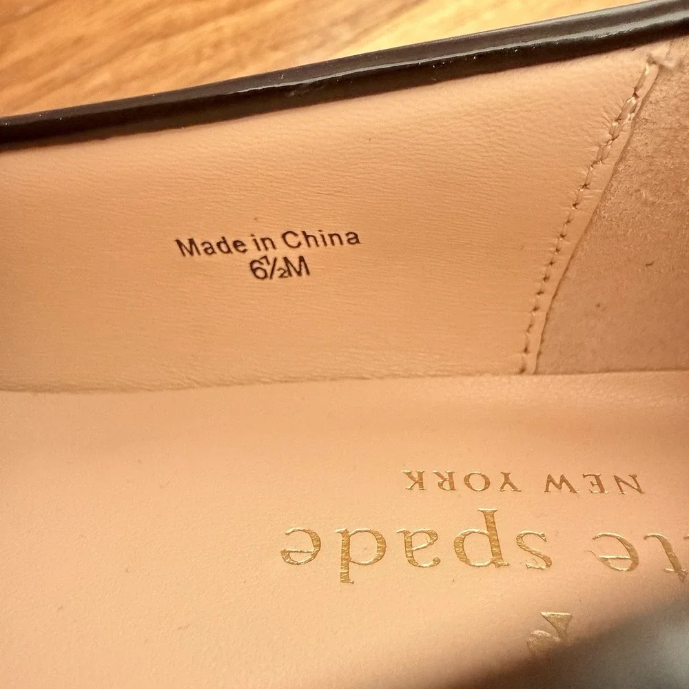 Kate Spade Patent Leather‎ Platform Shoes Women's Size 6.5 Black Designer
